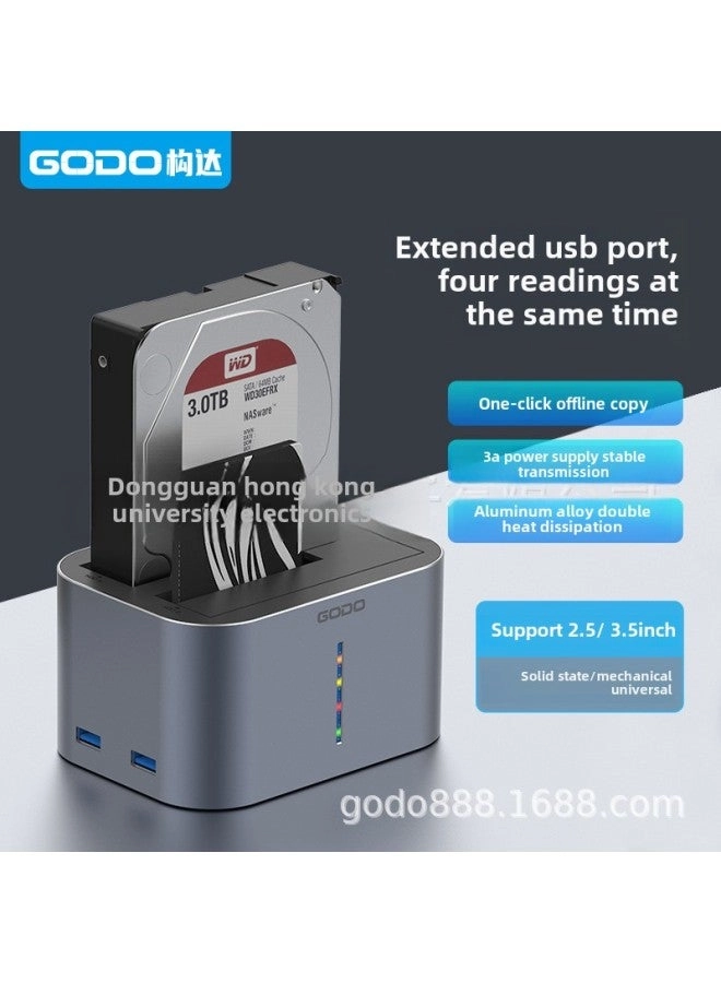 Dual-disk USB 3.0 Hard Disk Base