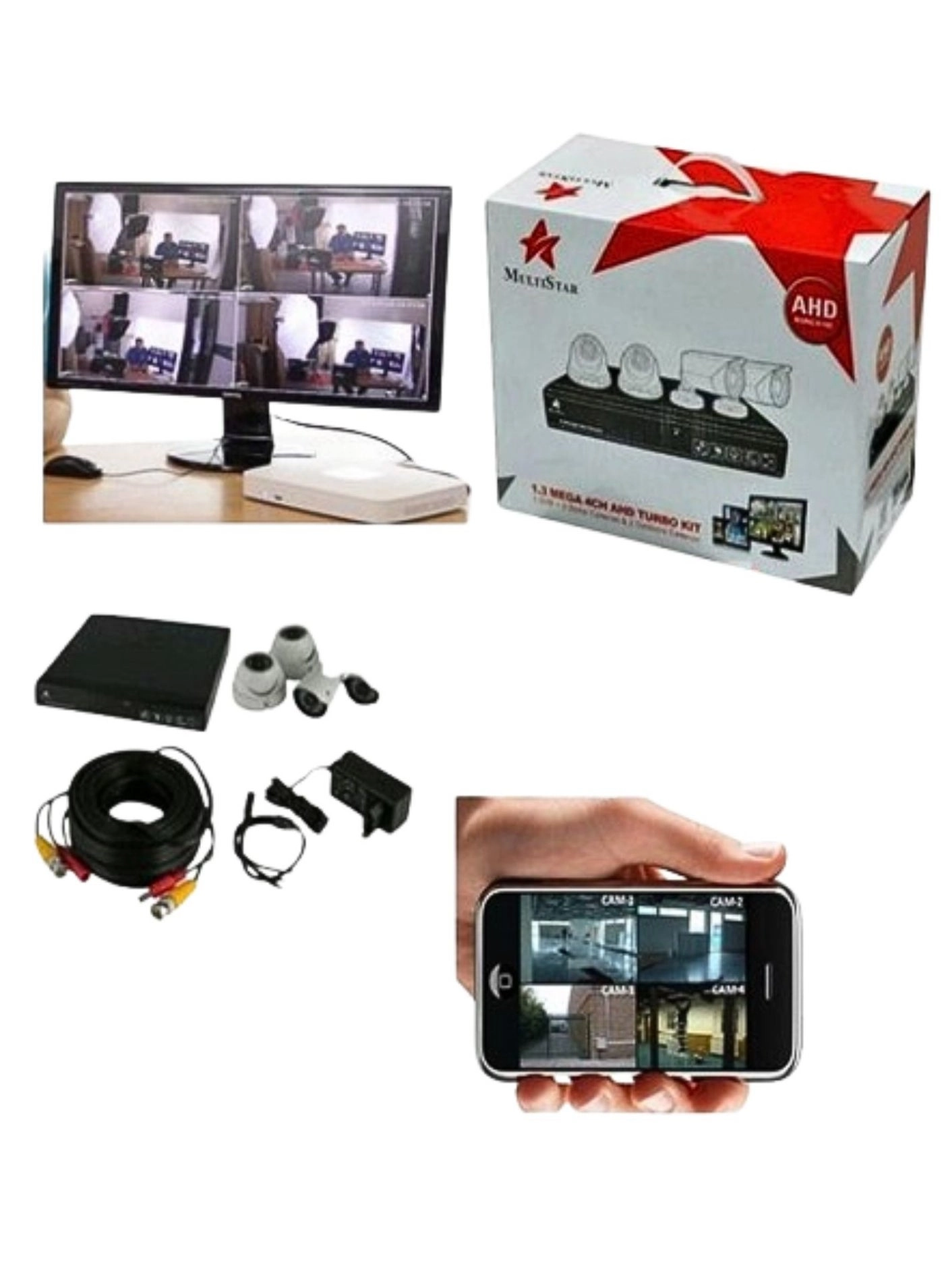 CCTV Camera Kit - 5 4 Chanel 2 MP