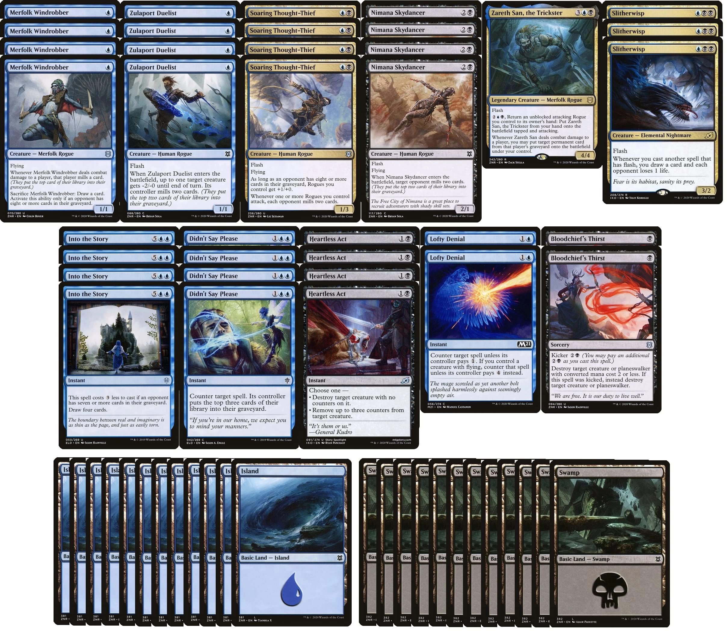 MTG Decks & More Elite Dimir Rogue - 60pcs
