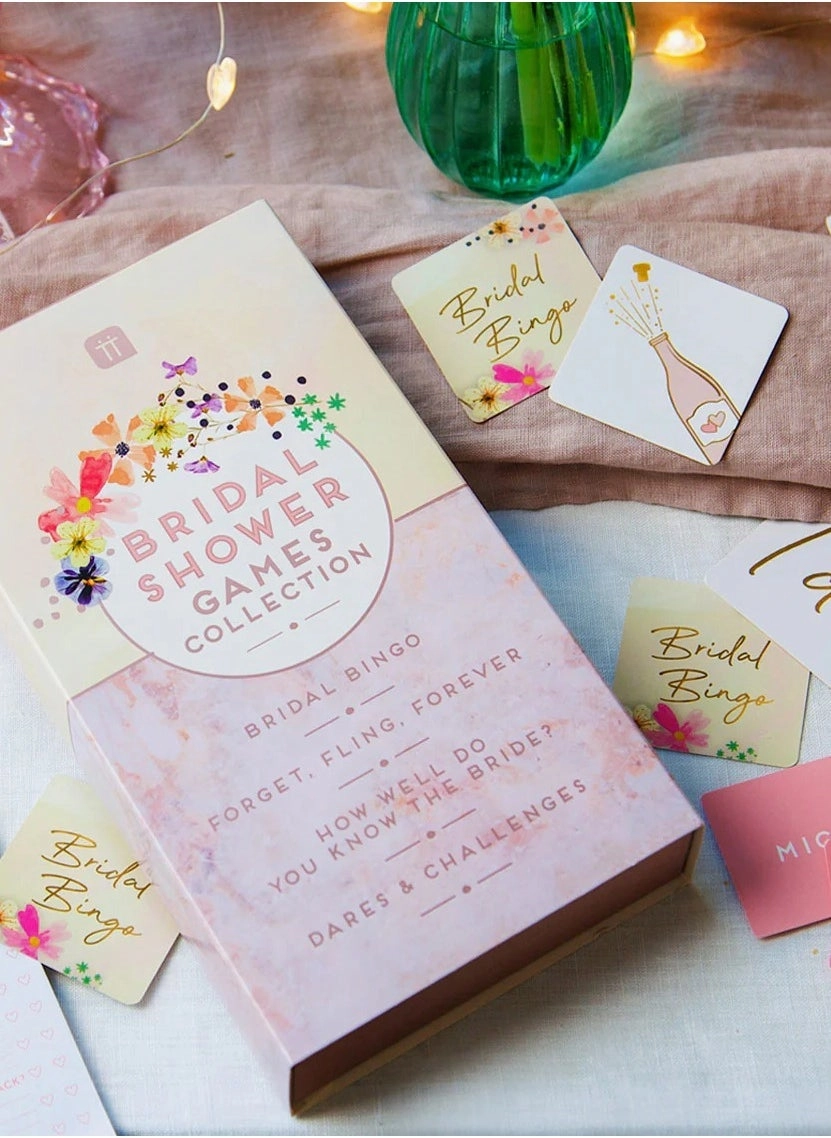 TALKING TABLES Bridal Bingo + Forget, Fling, Forever + How well do you know the bride? + Dares and Challenges