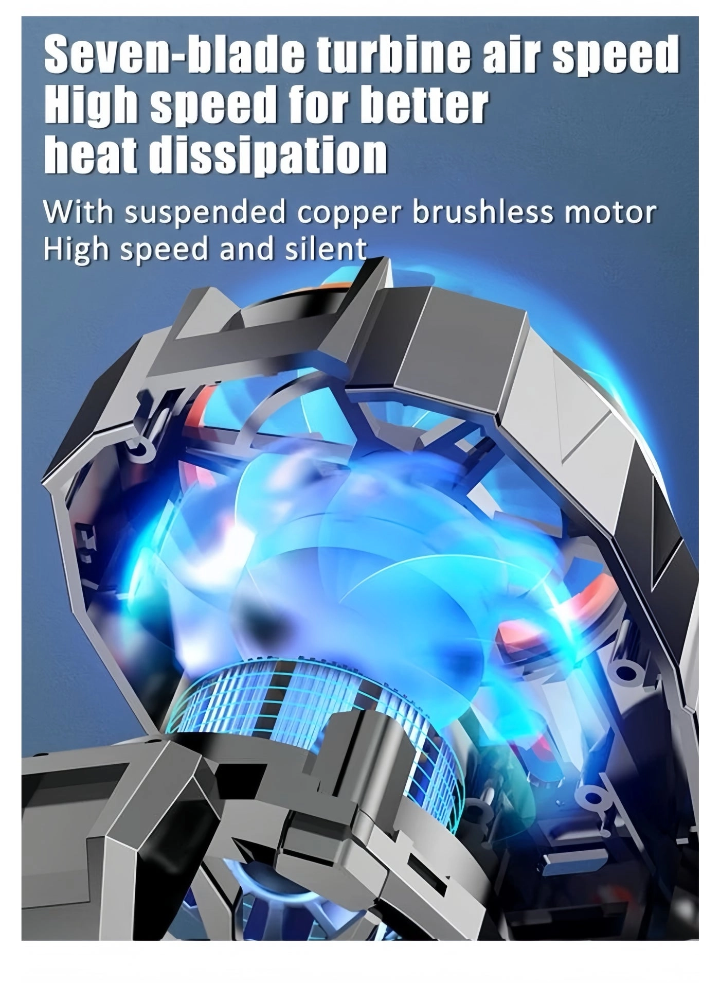 Cell Phone Cooler - USB Rechargeable LED Light