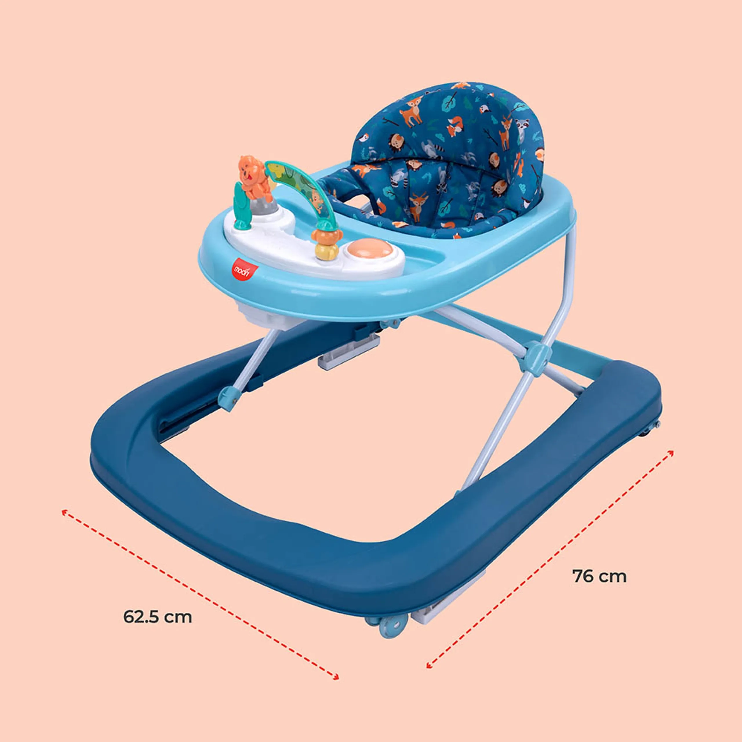 Stride Height Adjustable Walker - With Music