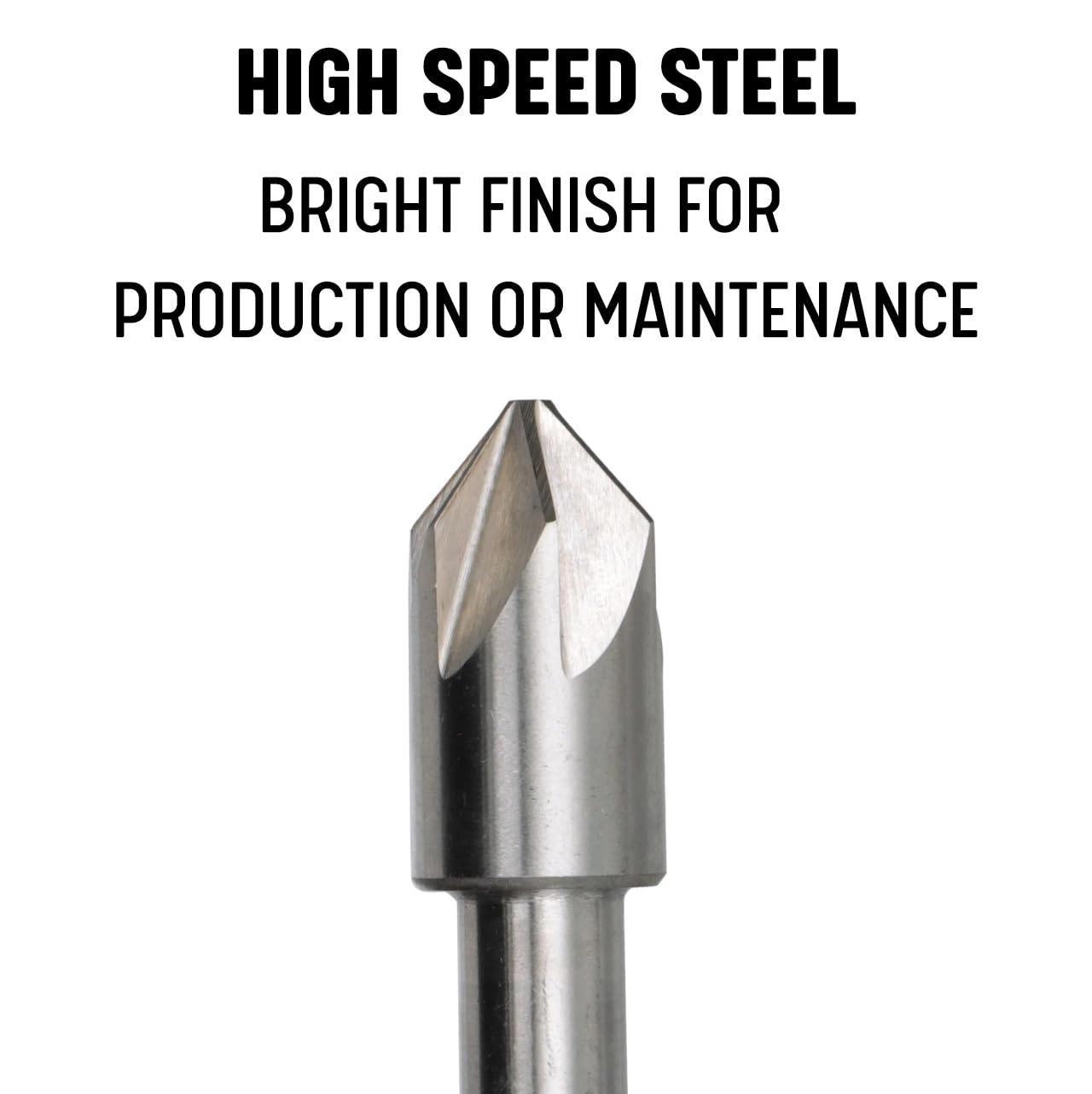 6 Flute Chatterless Countersink - High Speed Steel 5/16""-100