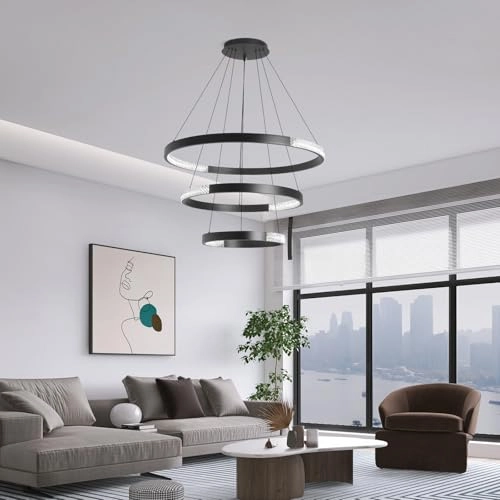 Modern LED Chandelier - 3000K-6000K Dimmable