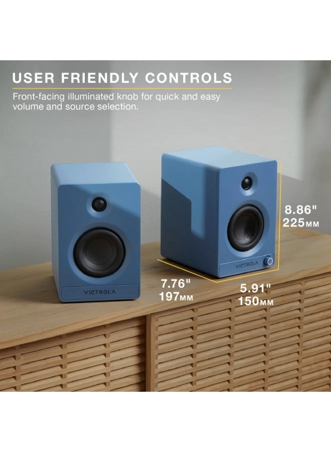 Tempo - Bluetooth Bookshelf Speakers Pair Green