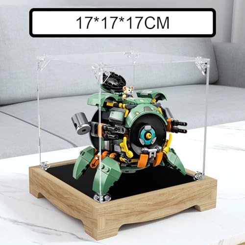 Acrylic Display Case - 75976 Walnut Color 17 x 17 x 17 cm