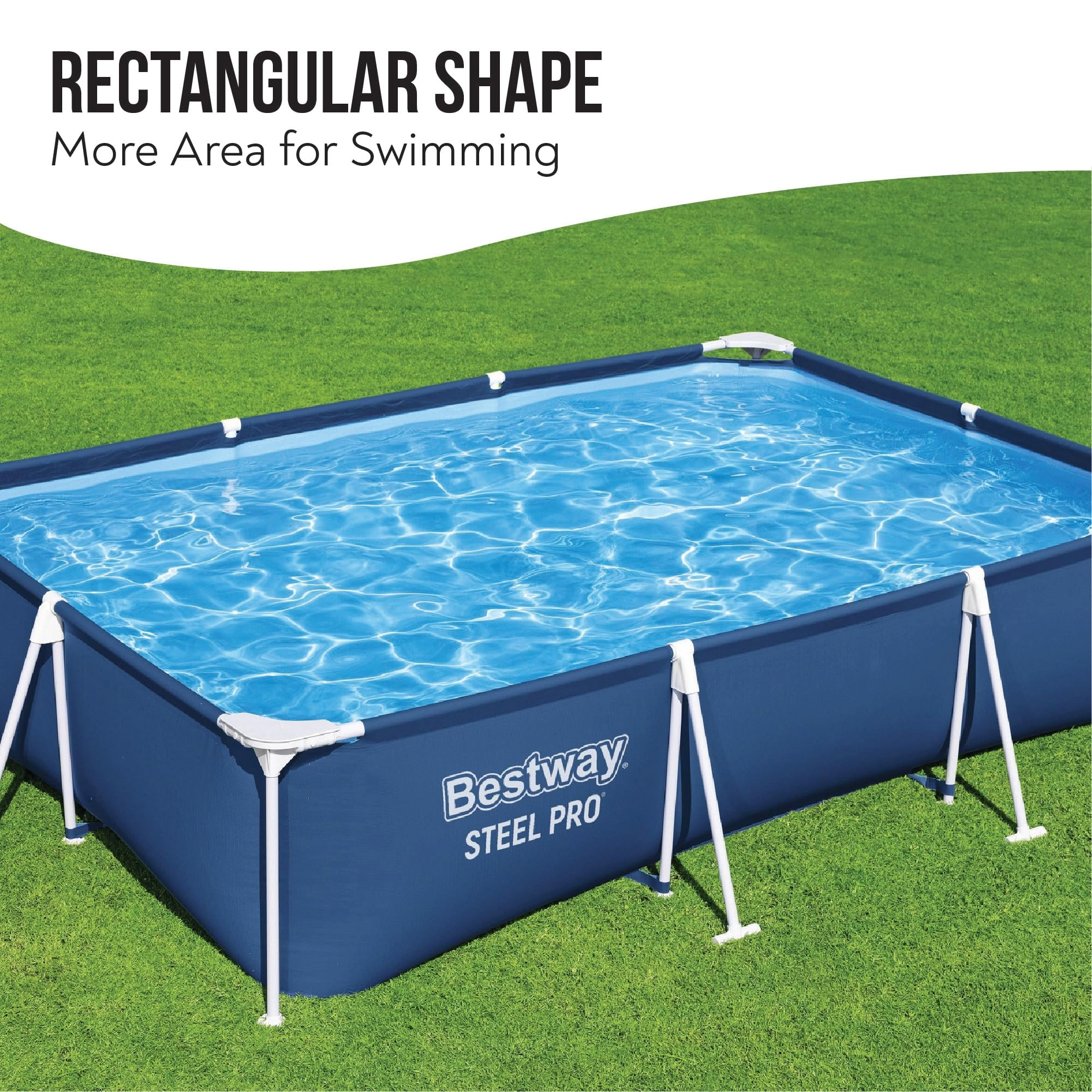 Steel Pro Rectangular Pool - 3,300 L
