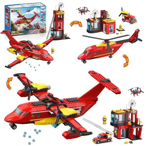 City Fire Brigade Fire Plane - 803 pcs