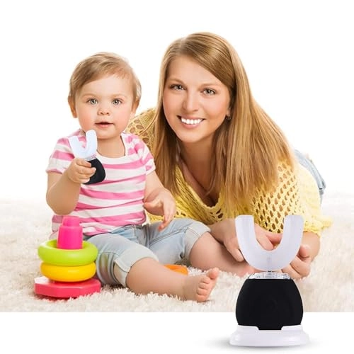 U-Shaped Ultrasonic Toothbrush - IPX7 Waterproof 3 Modes Whitening Blue Light