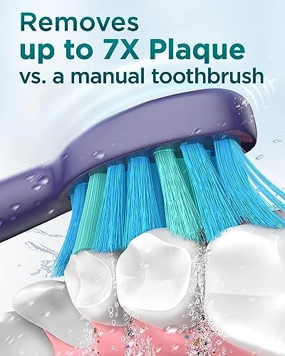 Electric Toothbrush - 8 Brush Heads 5 Modes 2 Minute Timer