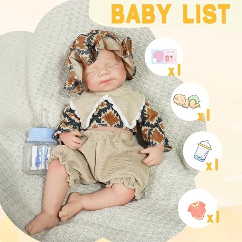 Reborn Baby Doll - 11.8in Silicone Boy Ages 3+