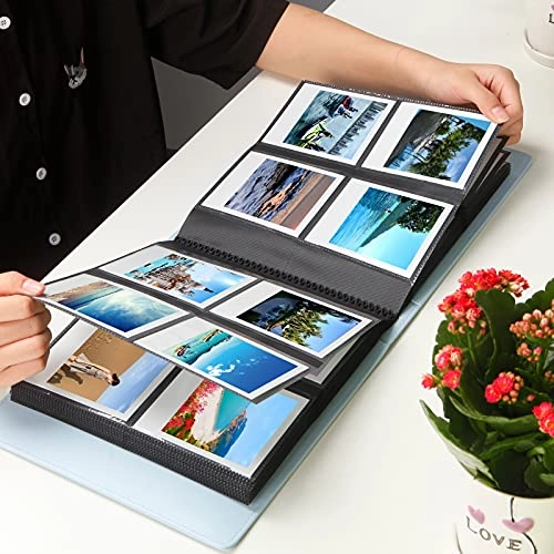 3.5x4.5" 192 Pockets Faux Leather Photo Album