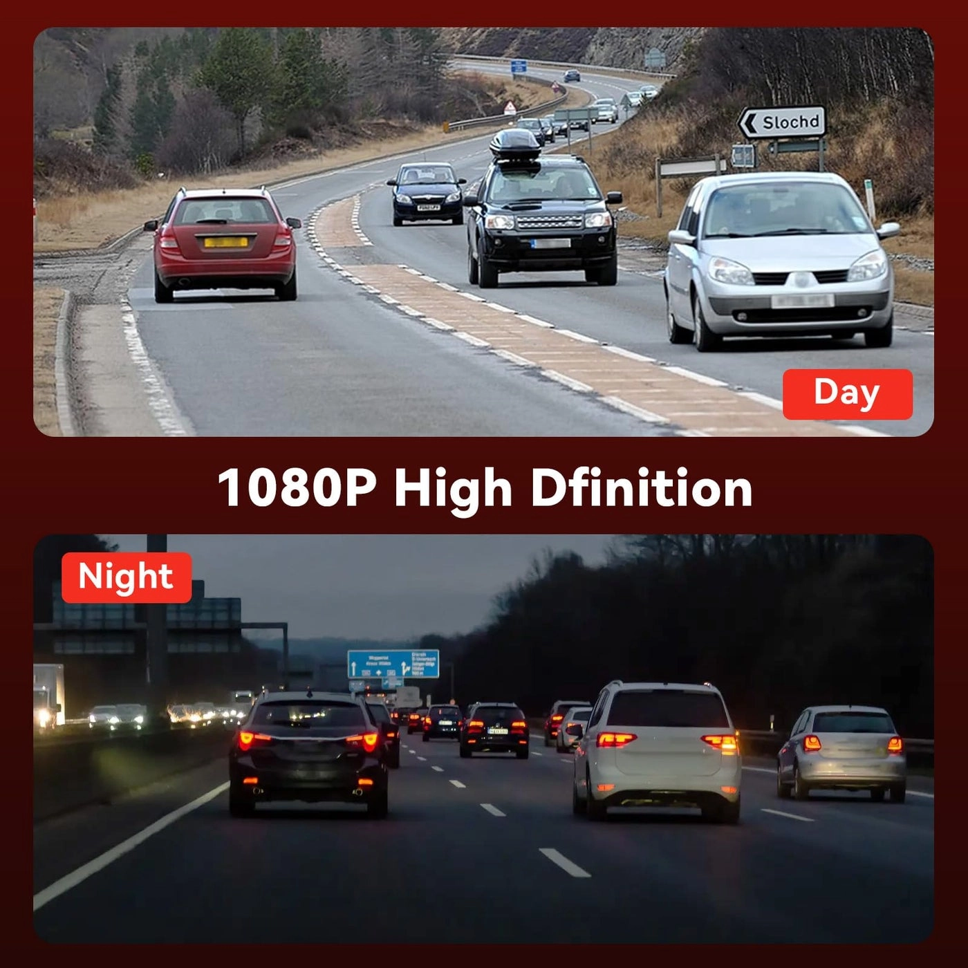 Car Dash Cam - 64GB 170° Wide Angle Night Vision