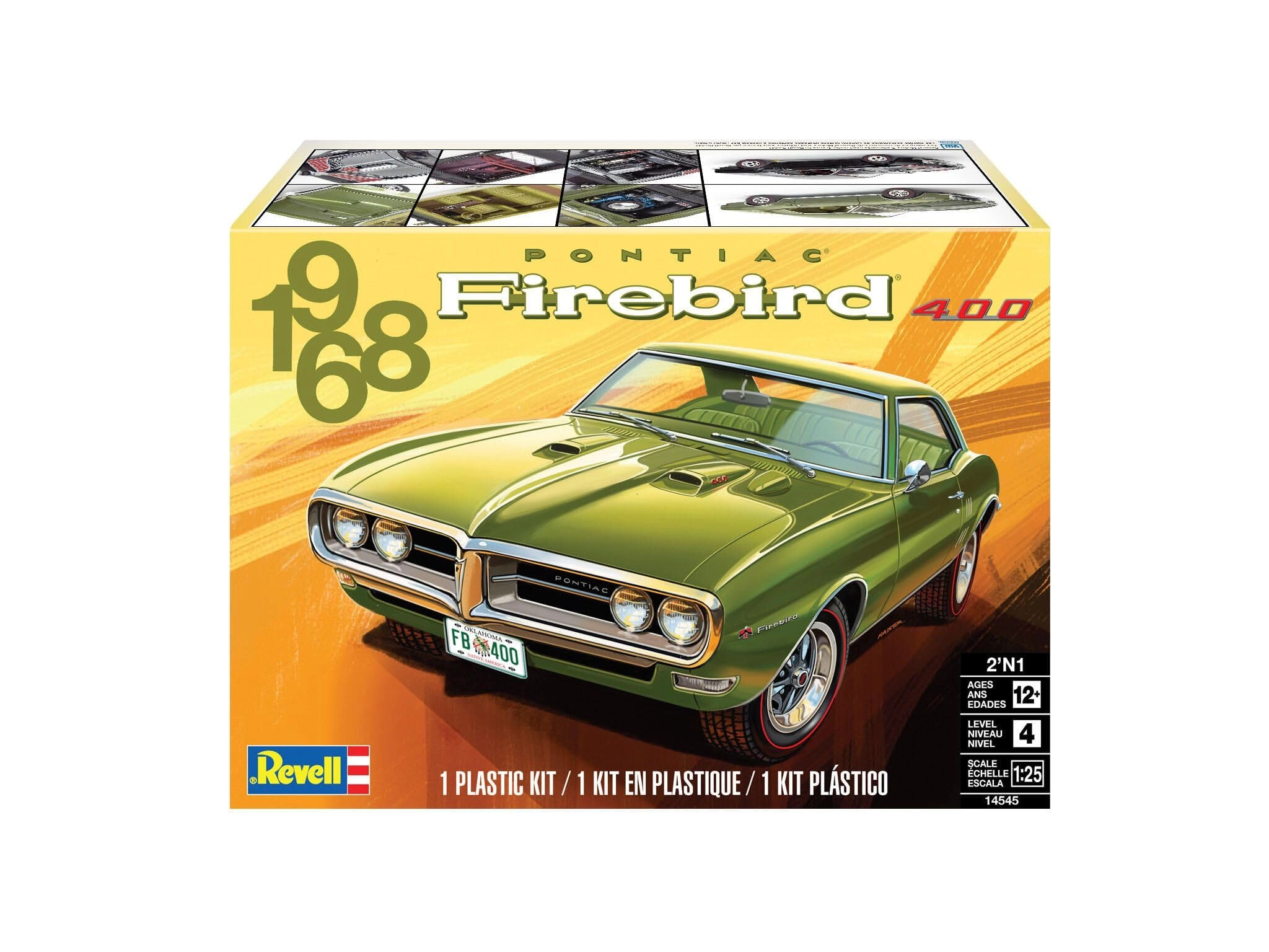 '68 Pontiac Firebird 2'N1 Model Kit (14545) - 1:25