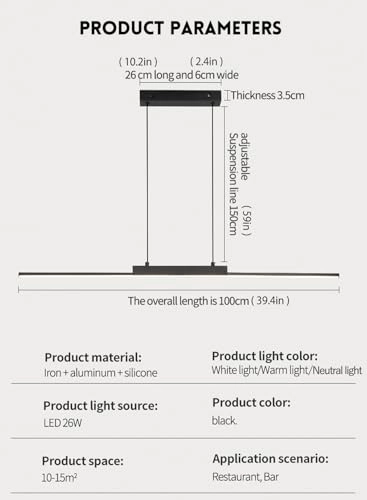 pendant light - 150cm