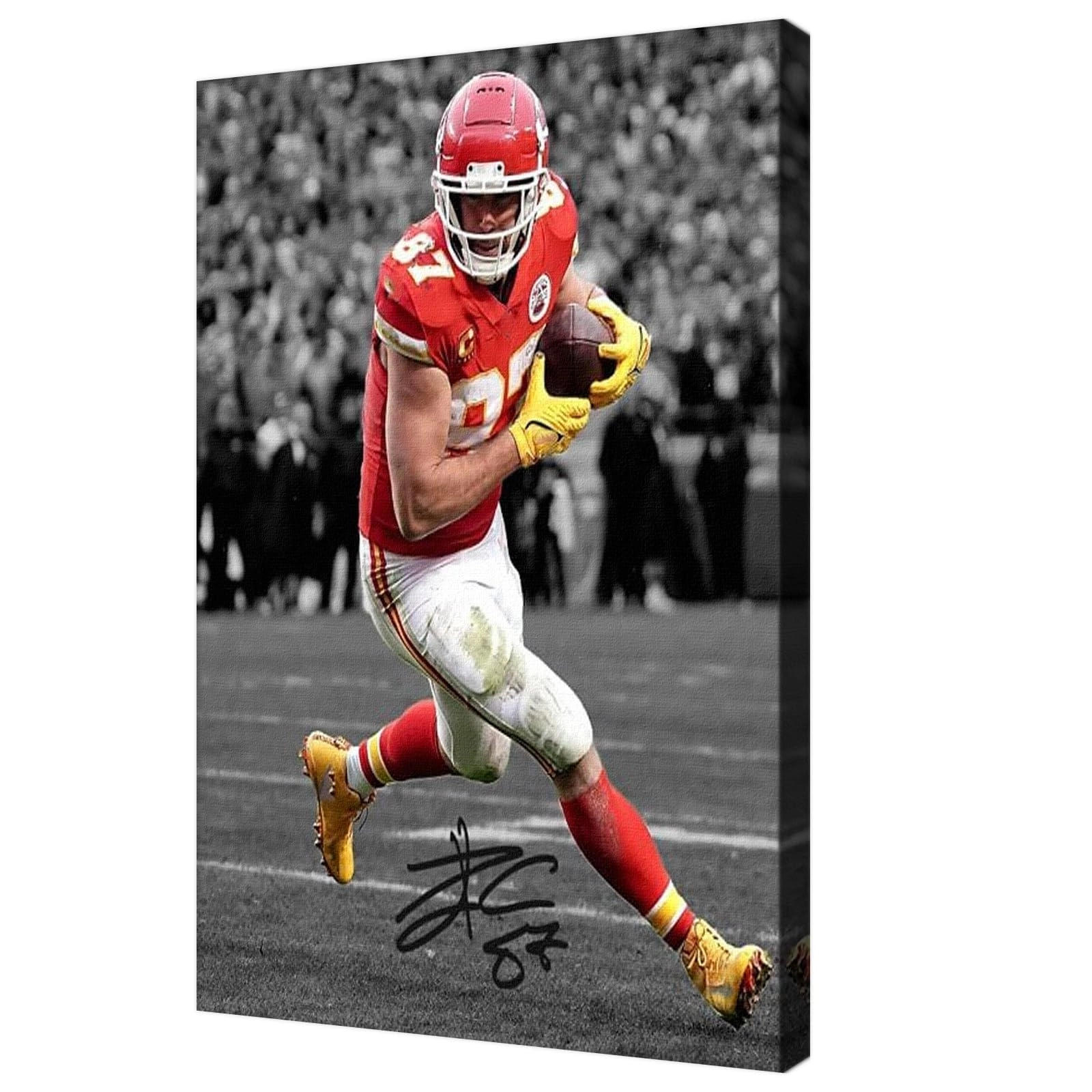 whzkcyh Travis Kelce Poster - 8 x 12 in Framed Canvas