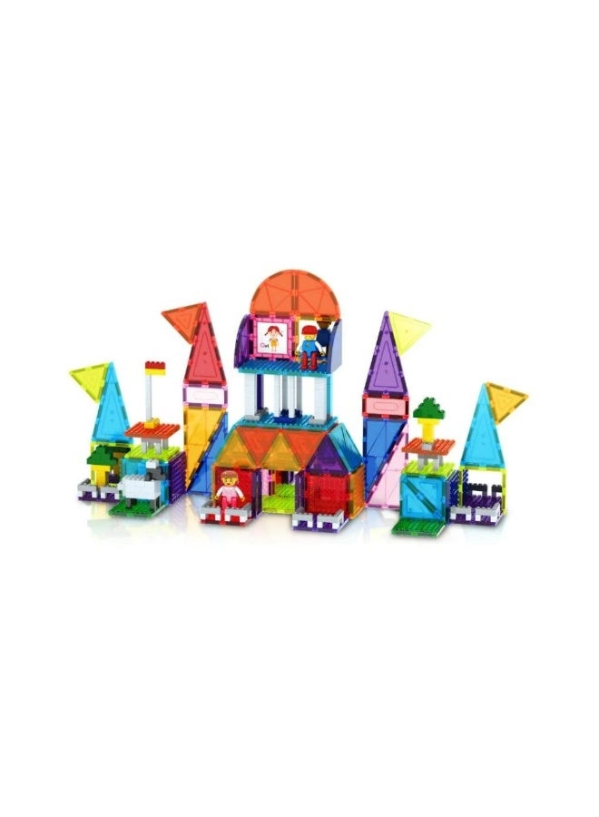 Magnetic Brick Tile and Magnetic Tile Combo Set - 333pcs