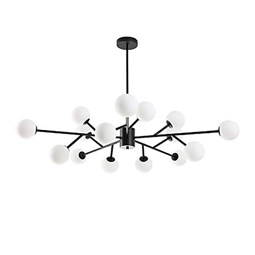 G9 Nordic Light Luxury Molecular Chandelier - 12 head Black