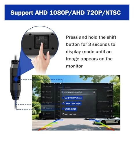 HD Car Rear View Camera - Wire AHD1080P