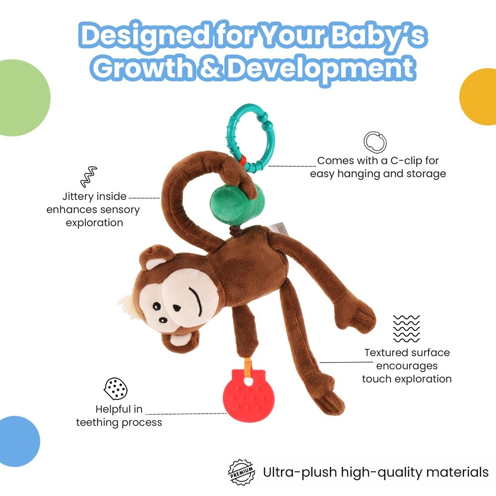 Playtime Jittery Monkey - Suitable For 0 to 12 Years