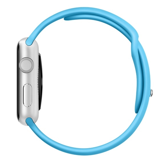Sport Band for Apple Watch 46mm - Fluoroelastomer Pin-and-tuck Anchor Blue M/L