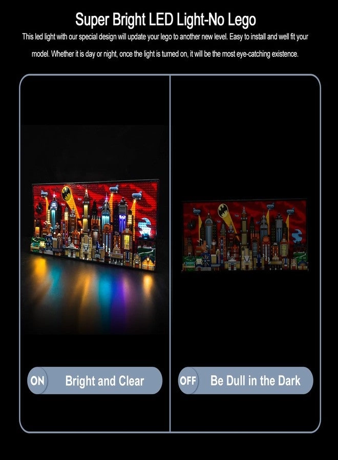 Lighting Kit Compatible with Lego The Animated Series Gotham City 76271 - Bricks Not Included Classic Version Light
