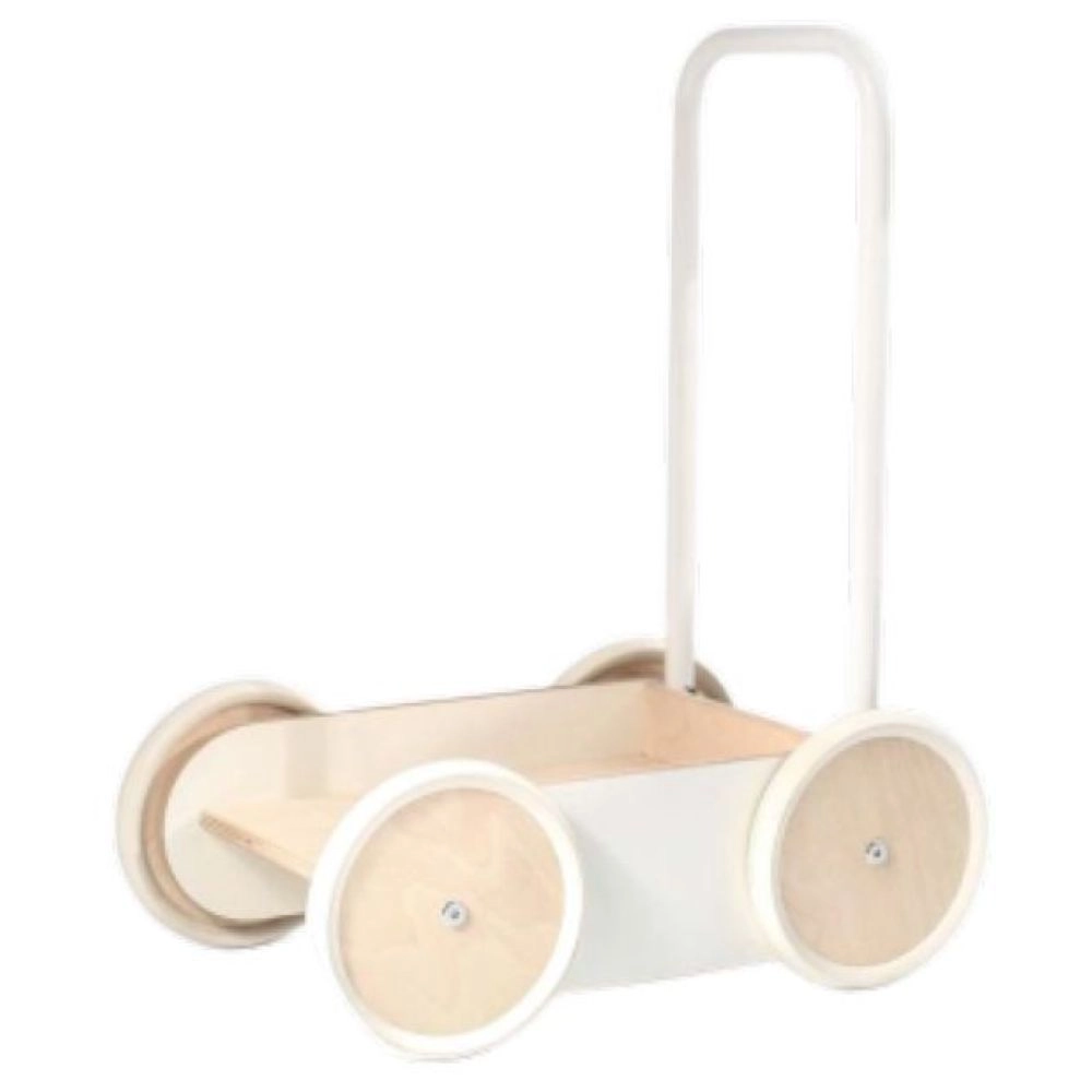 Ooh Noo Wooden Baby Walker - White 53 x 30 x 42 cm