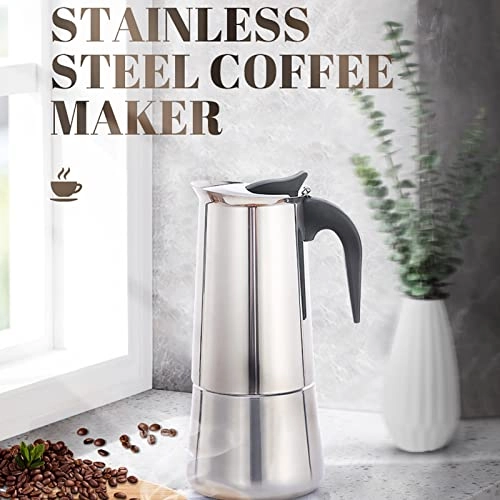 Moka Pot - 300ml Stainless Steel Portable