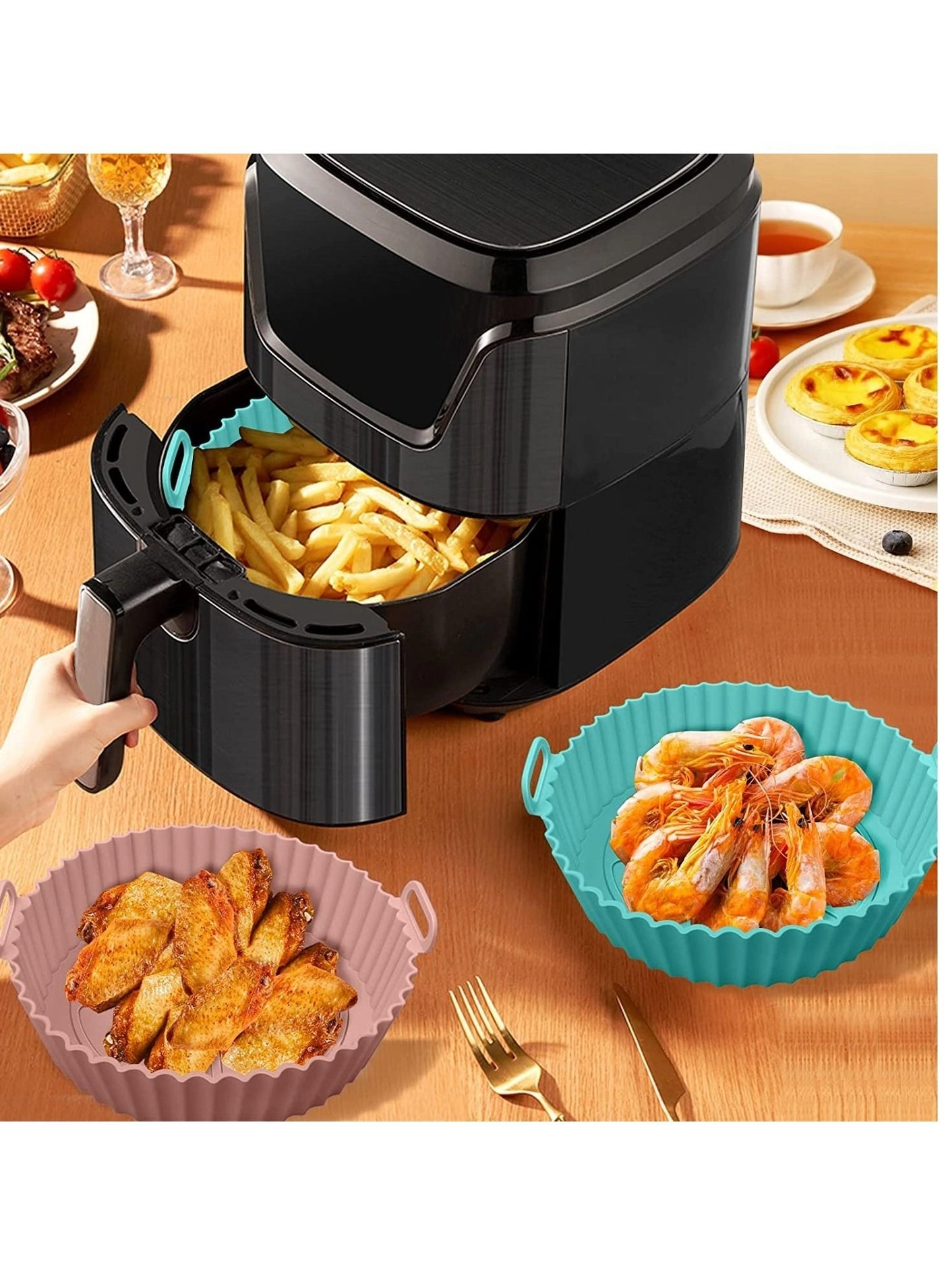 Air Fryer Liner - Silicone 2 Pcs