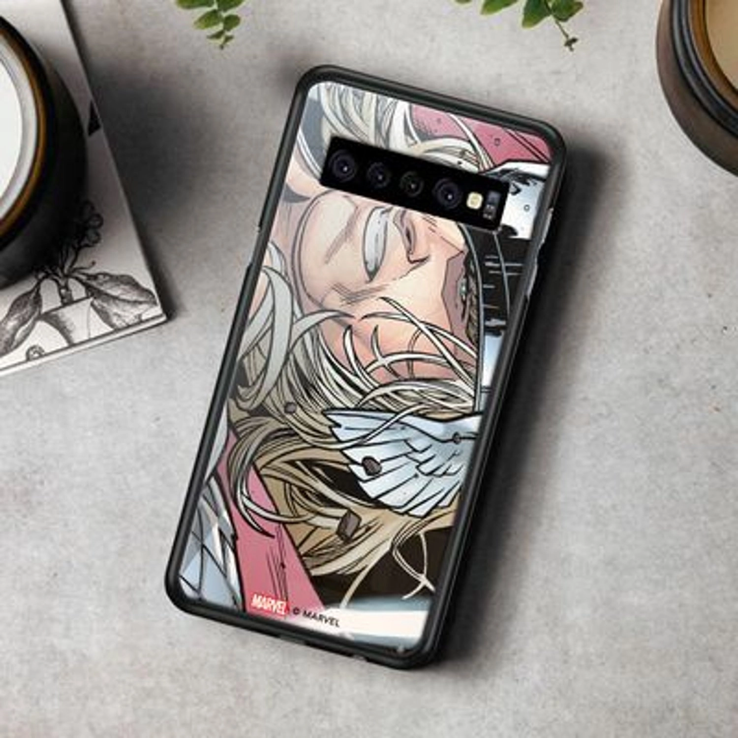 Wackylicious Thor Face Back Case for Galaxy S10