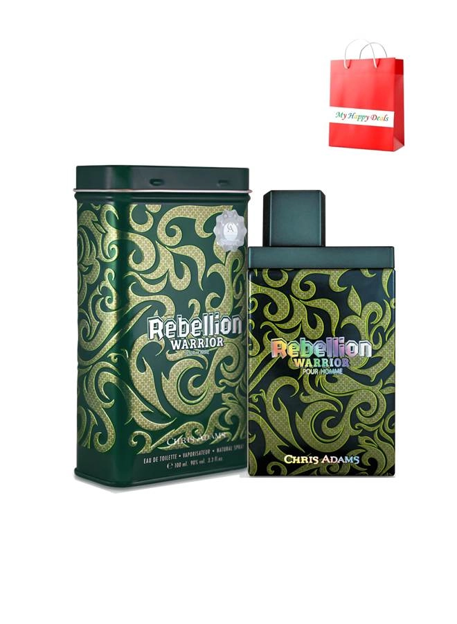 CHRIS ADAMS Rebellion Warrior Eau de Toilette 100 ml Gift Bag