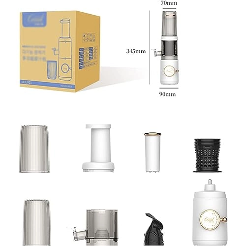 Compact Masticating Slow Juicer - 120W 620 Milliliters