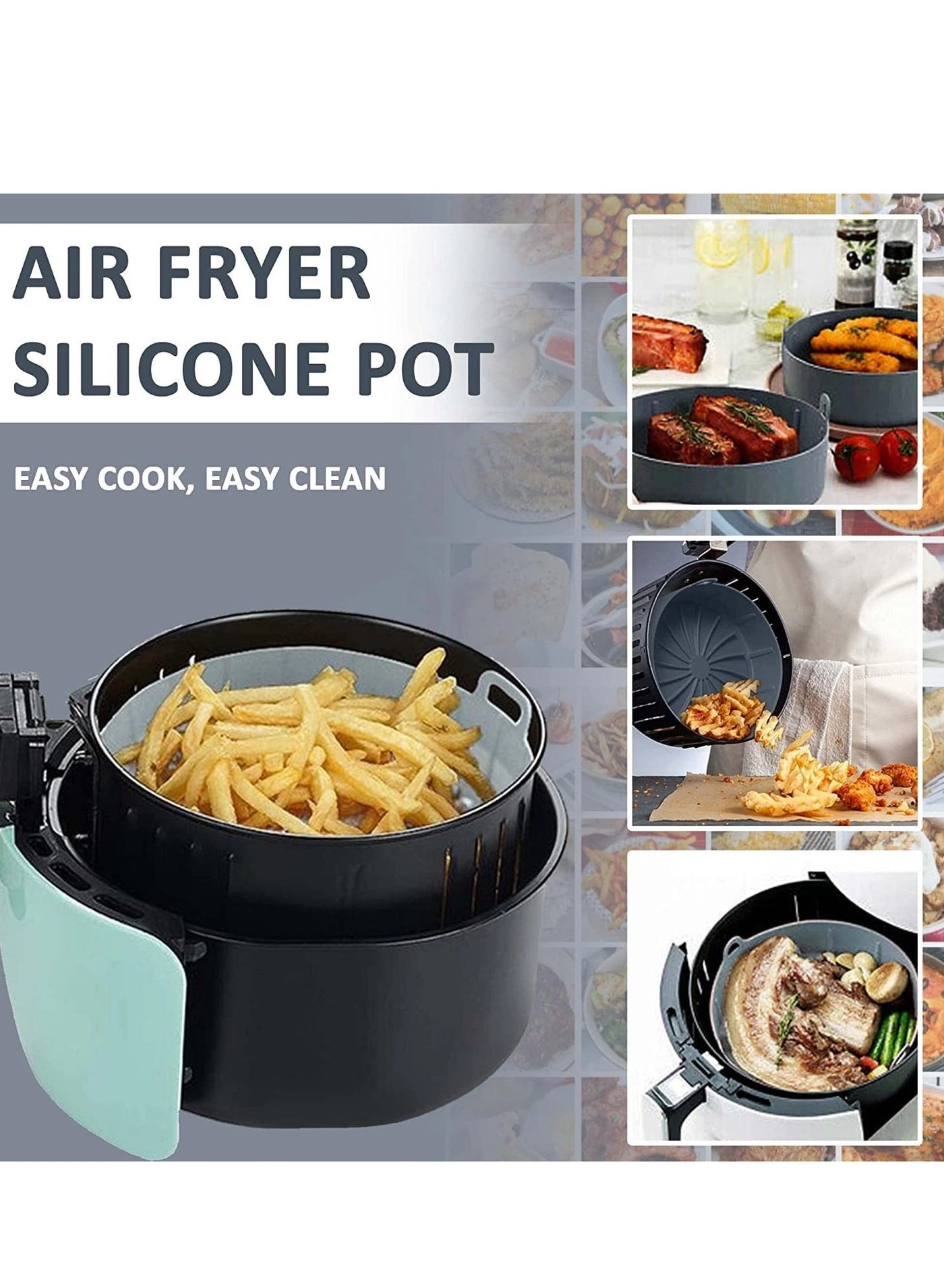 Air Fryer Silicone Liner - food-grade silicone