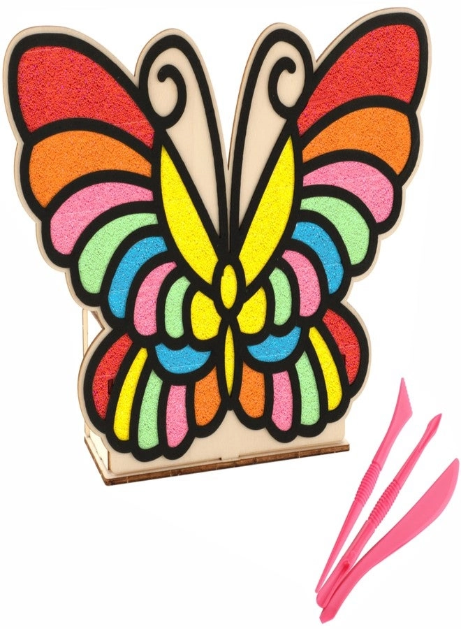 Wooden Butterfly Pen Stand - 6-12