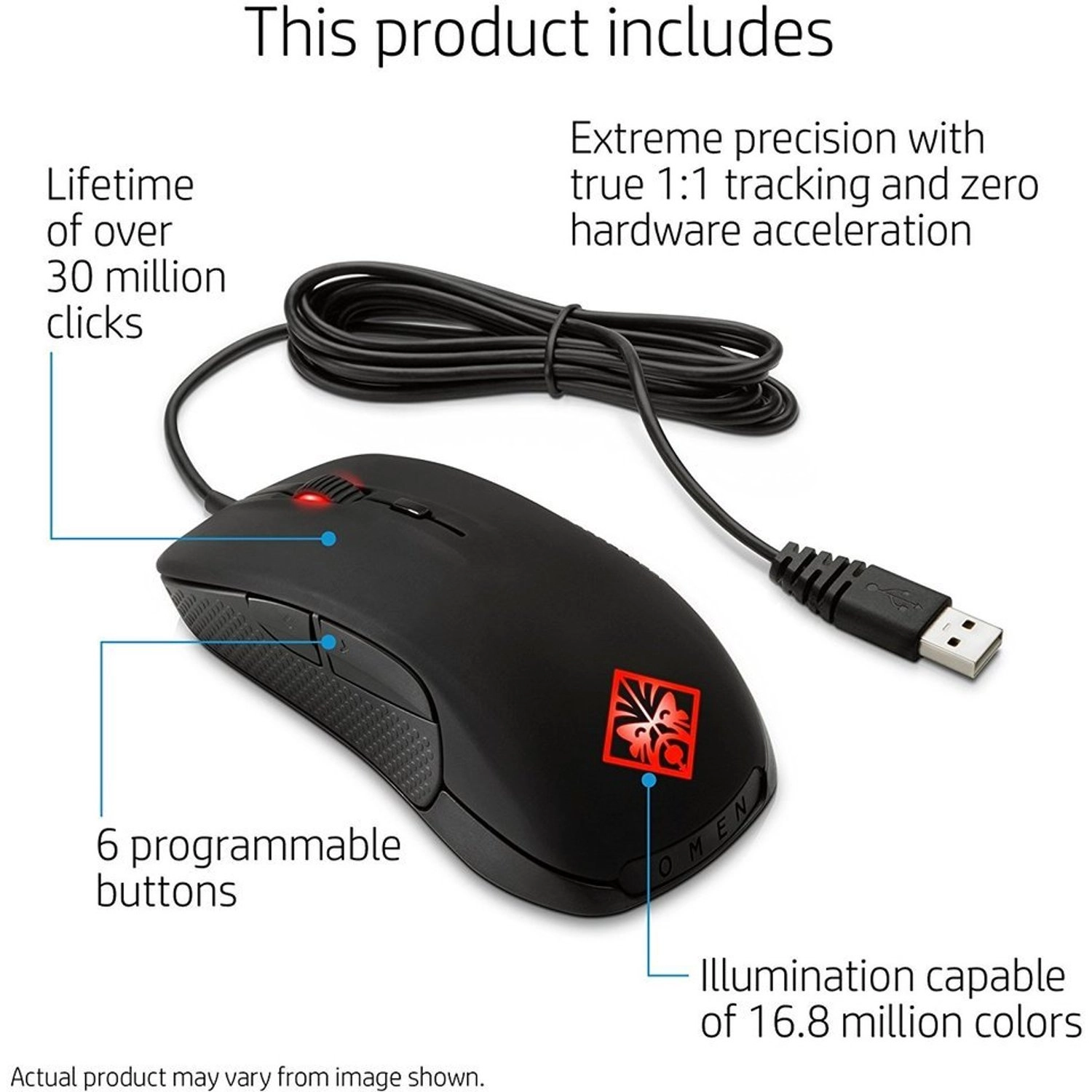 OMEN SteelSeries Mouse - Wired