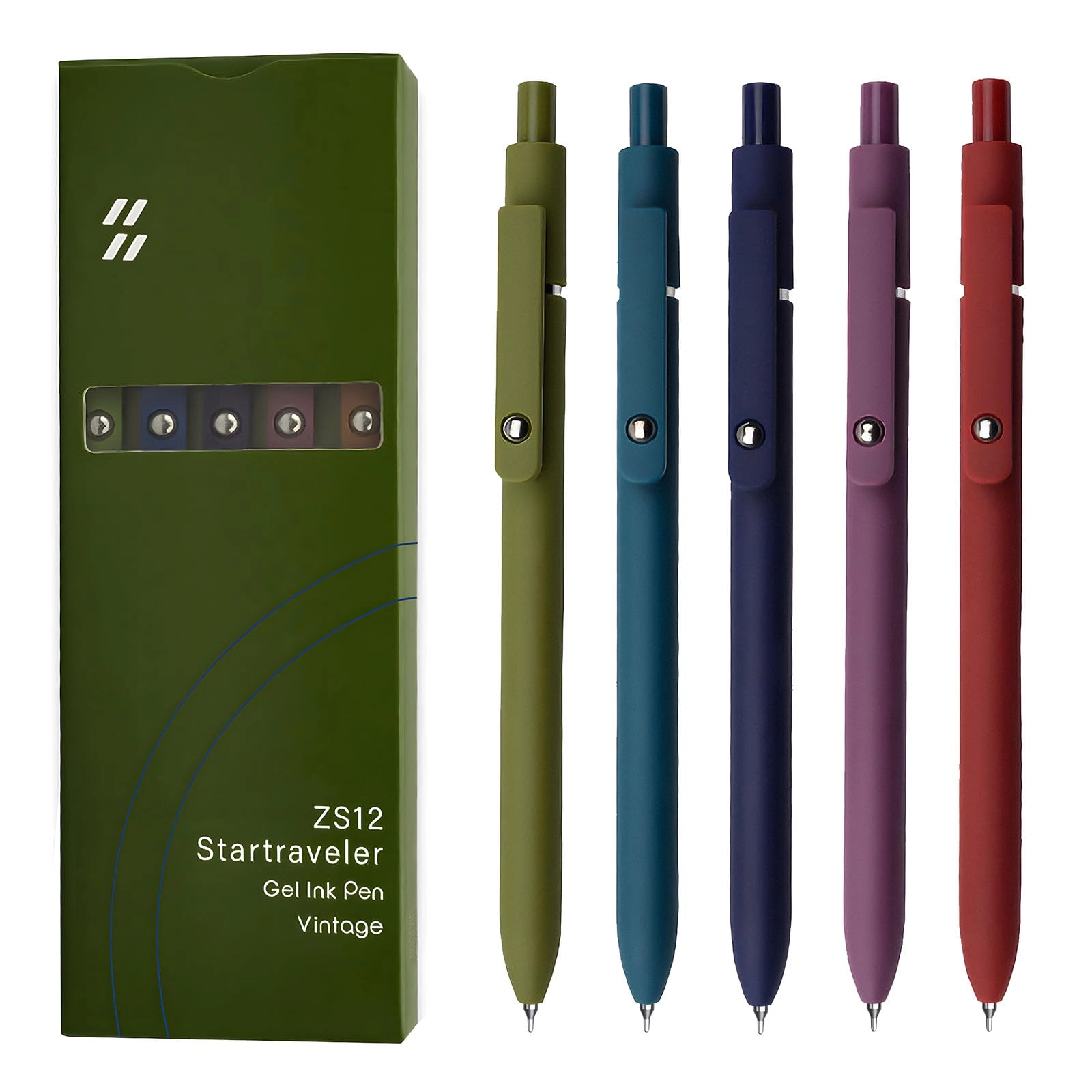 Gel Ink Pen - 5 Pcs 0.5mm