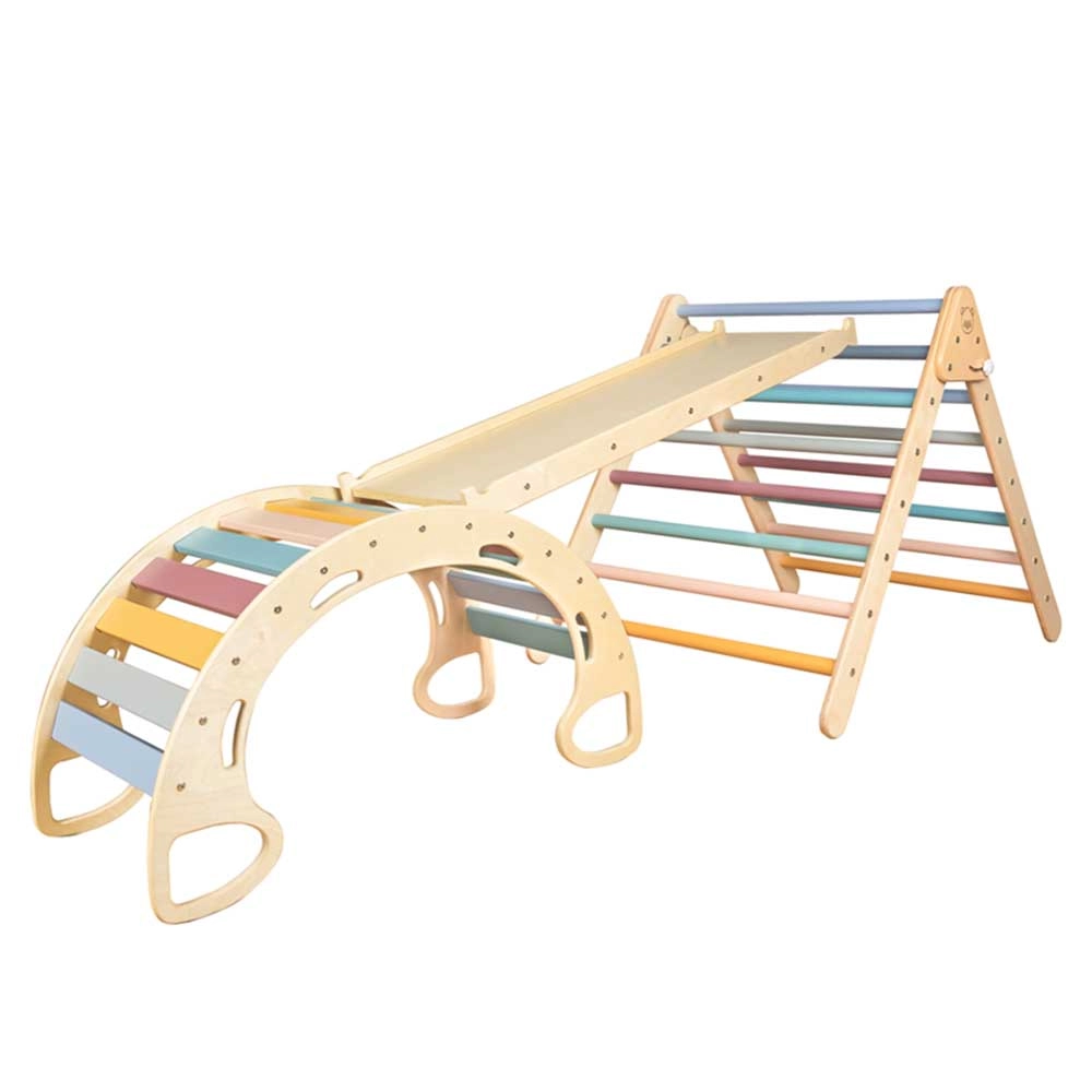 Pikler Triangle + Duo Slide/Ramp + Rocker