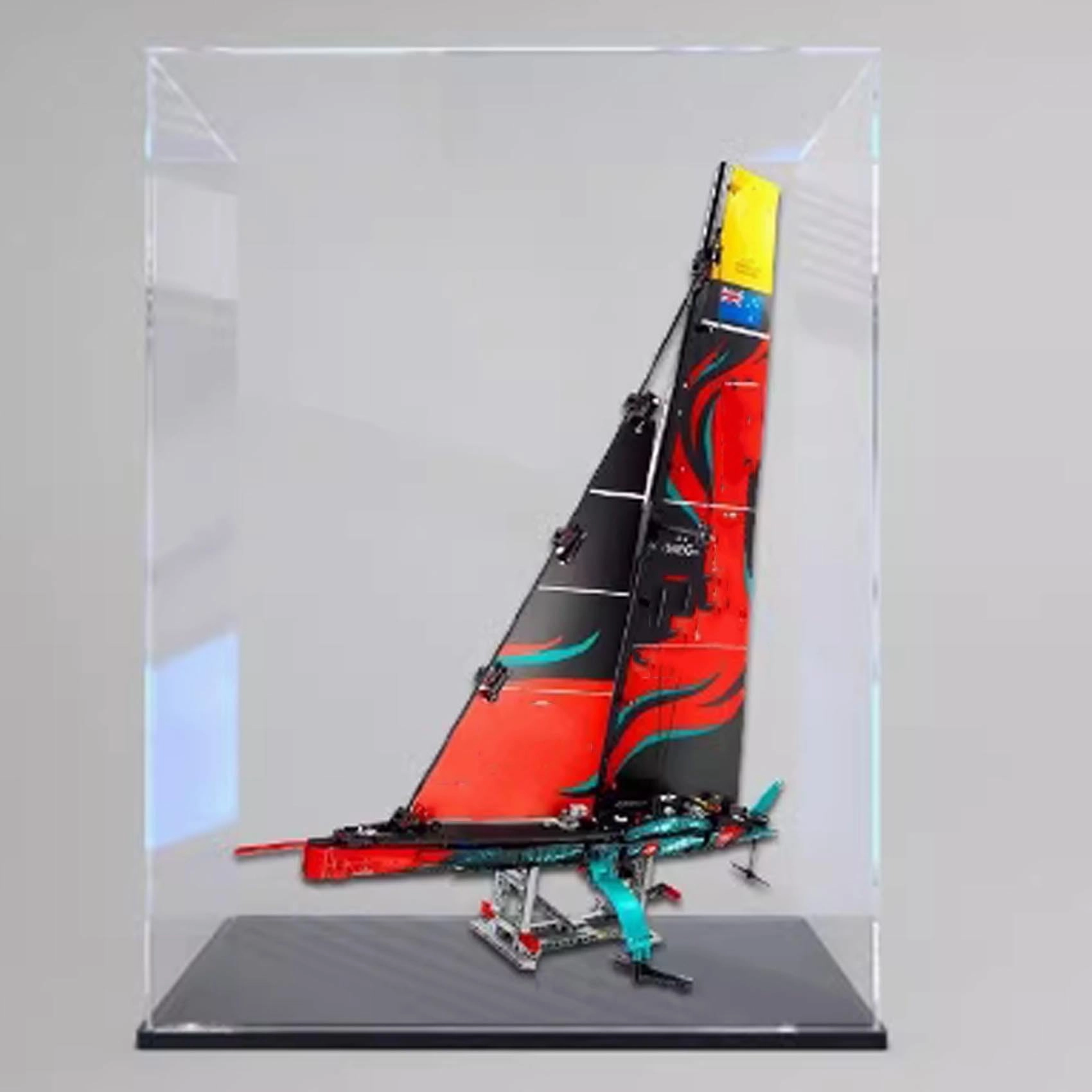 FEIFANBOYANG Lego Acrylic Display case - 23.6 * 15.7 * 27.5 inches 3mm Black Base