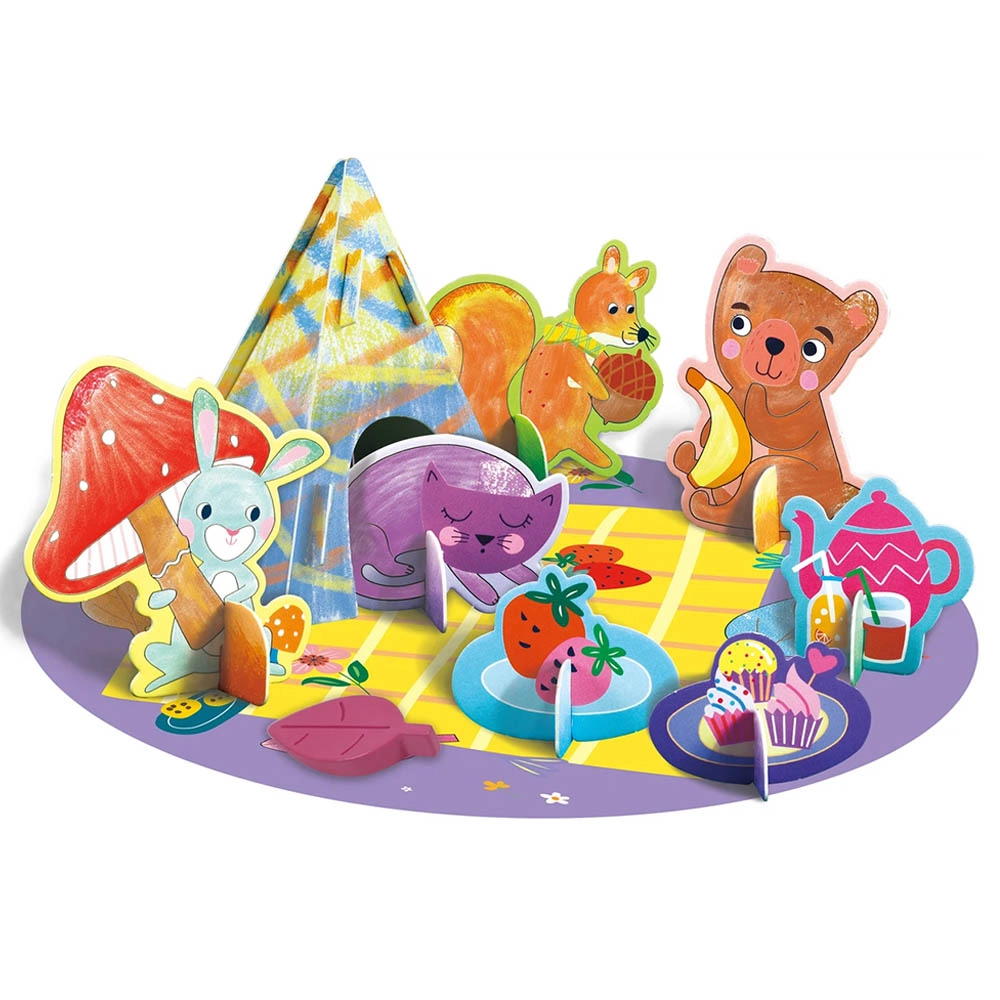 Crayon Activity Kit - 12x beeswax crayons 3D scene