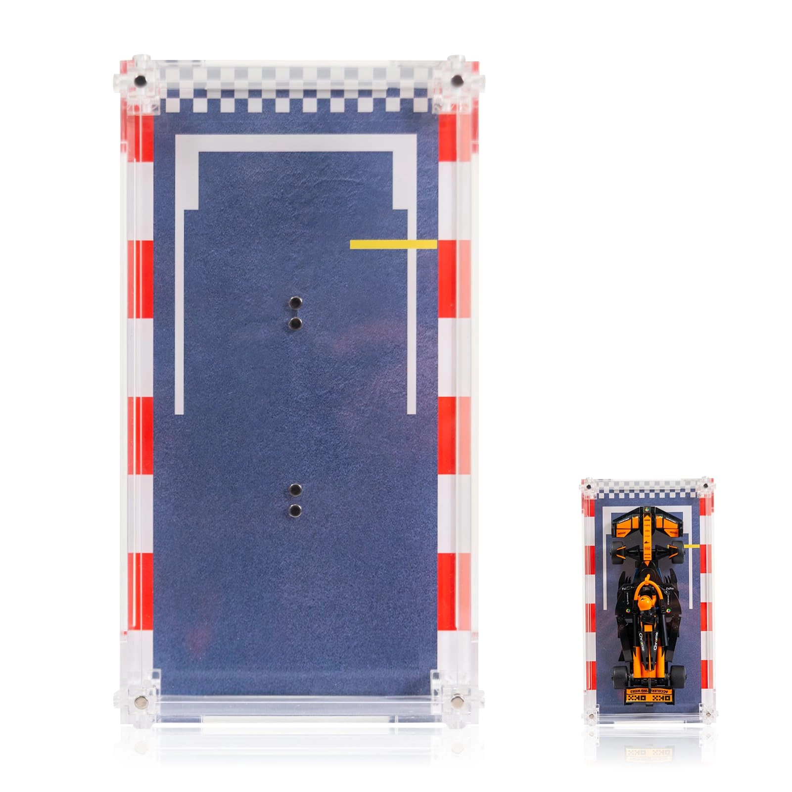 iCUANUTY Acrylic Display case for Lego Speed Champion - 24 x 12.98 x 7.01 cm 453.59 g