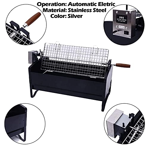 Portable Folding Stainless Steel Electric Grill - Charcoal Electric