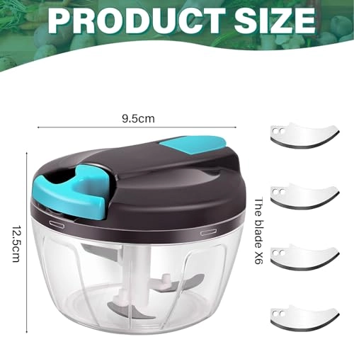 Onion Slicer - 520 ml 3 Stainless Steel Blades