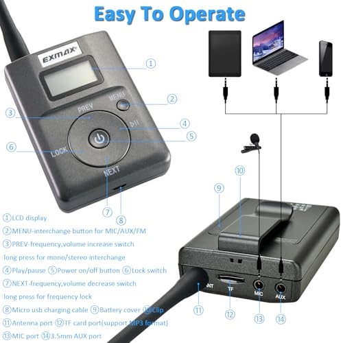 EX831 - 1 Microphone FM + EX102 - FM