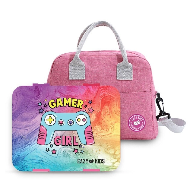 Bento Box - 5 & 4 Convertible Compartment + Insulated Lunch Bag - Insulated + Sandwich Cutter + Fruit Picks - 10 Animal Shaped