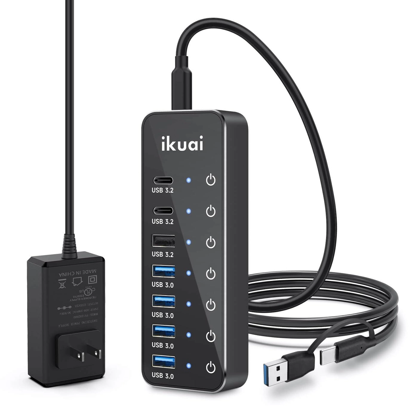 ikuai 7-Port USB 3.2 / USB C Hub - PC Laptops