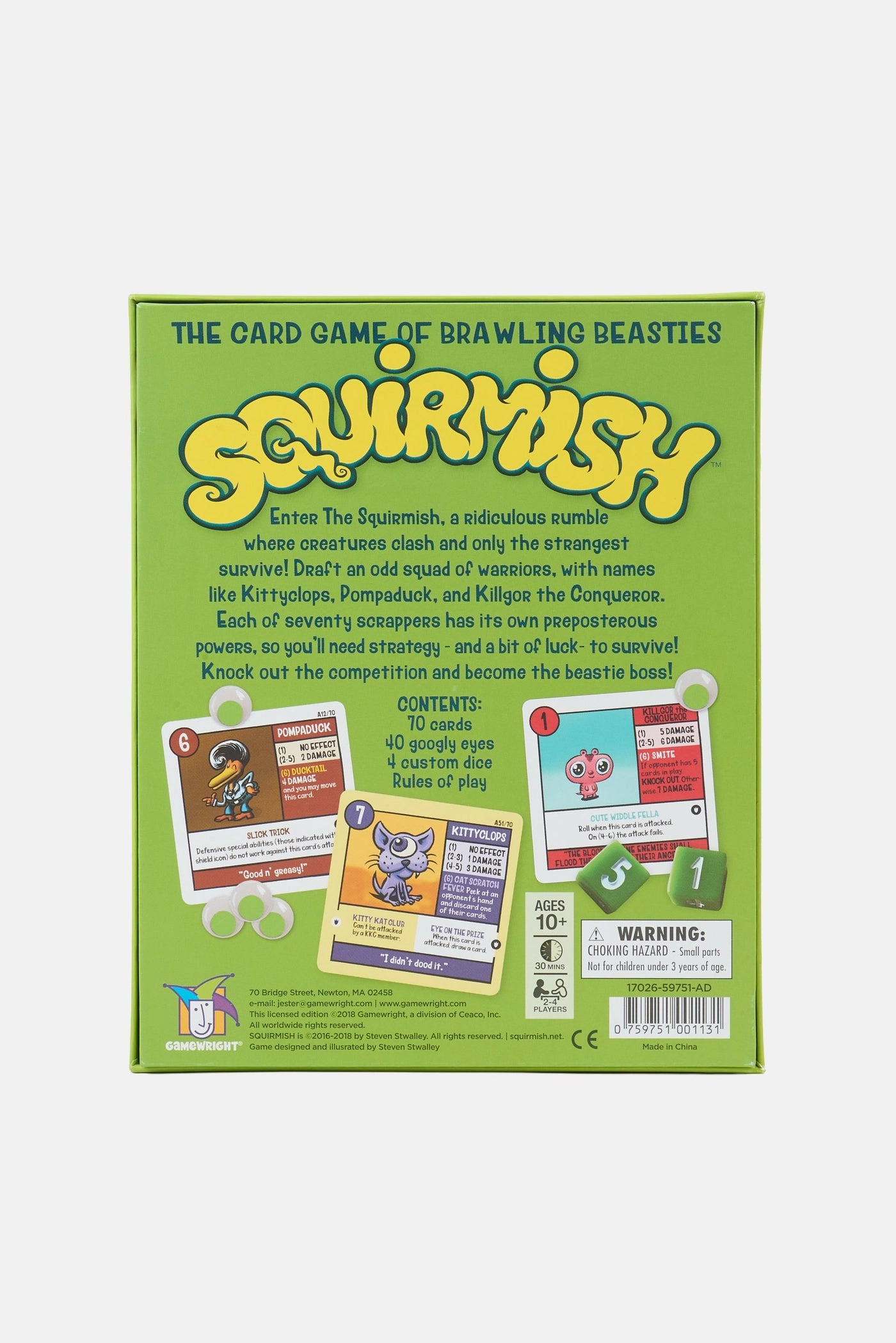 Squirmish - Card Game Green