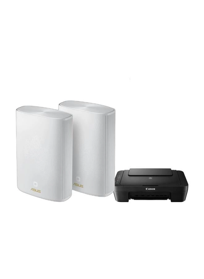 ASUS ZenWiFi XP4 - AX1800 2-Pack + PIXMA MG2541S - All-in-One Printer