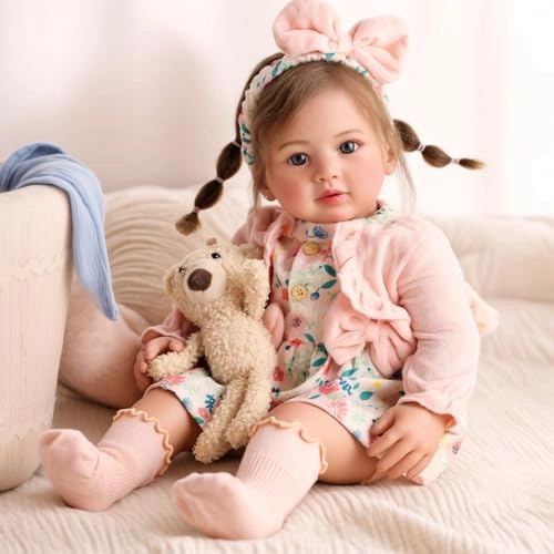 BABESIDE Candy Reborn Baby Doll - 24 Inch Lifelike Soft Body Ages 3+