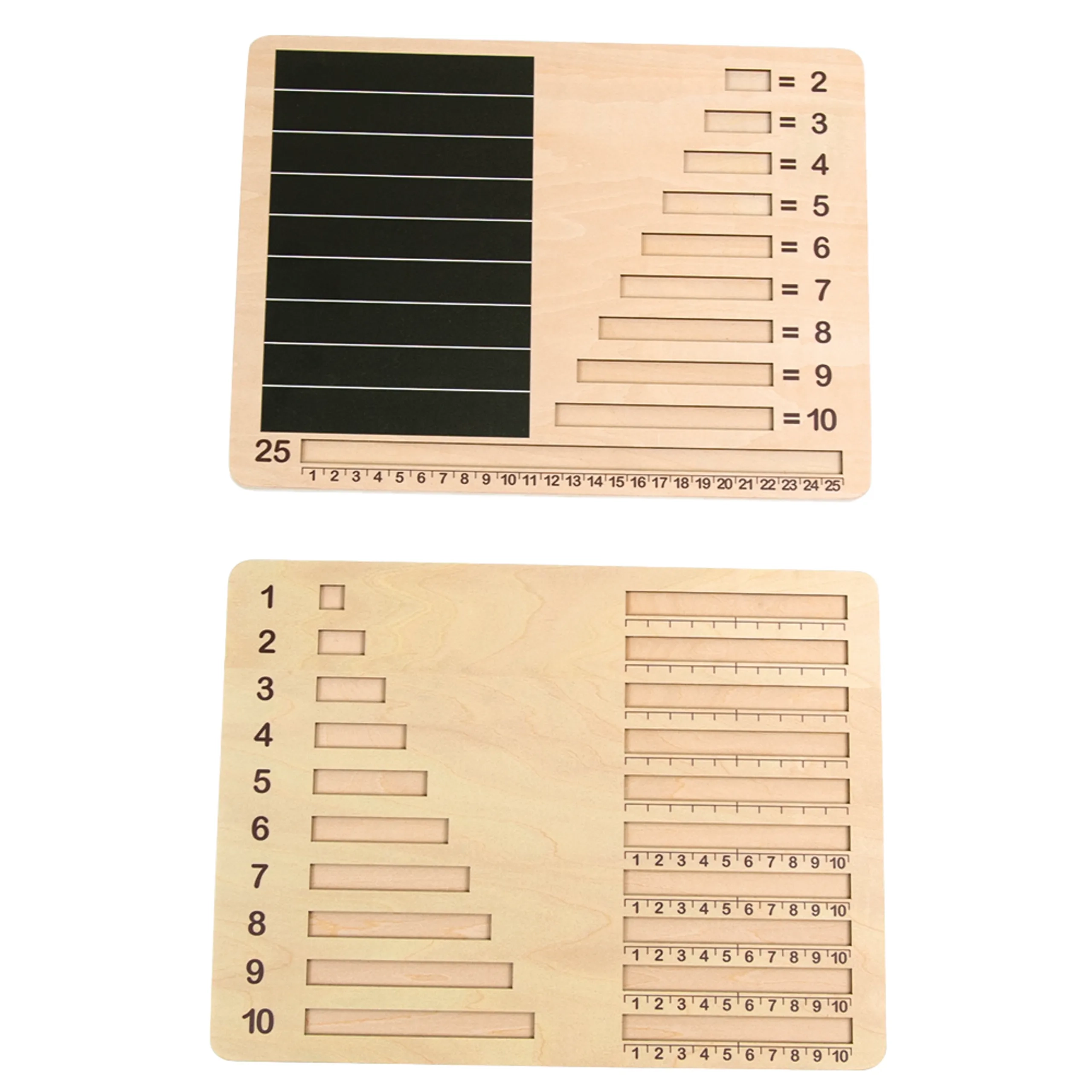 ANDREU Toys Fraction Bars Boards - Suitable for 3 years and above 2 pieces