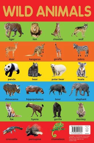 Prakash books Wild Animals Chart